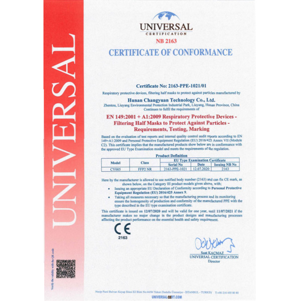 CE Certificate
